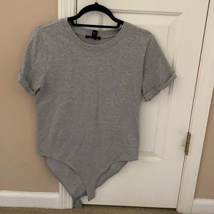Gray Forever 21 body suit
